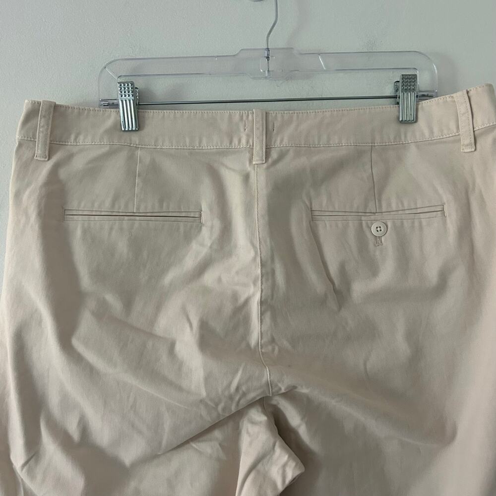 J. Crew Women's Straight Leg High Rise Kate Chino Khaki Pants Size 16 New - Picture 5 of 9
